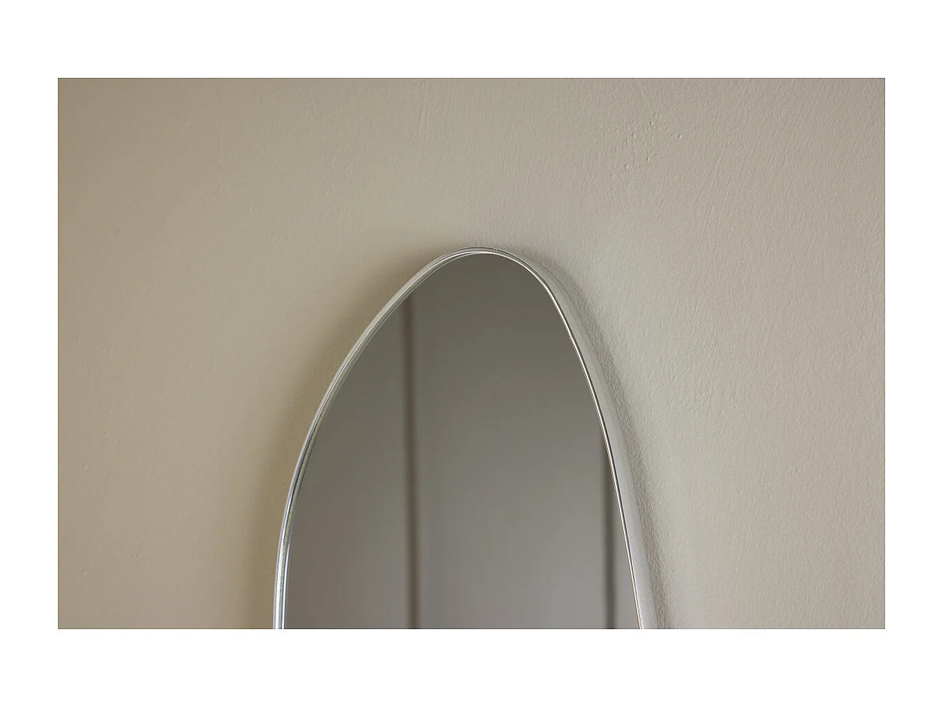 Miroir Mural Design "Borgholm" 55cm Argent