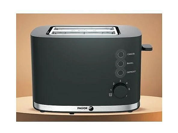 Toster FAGOR FG250 2 Kromki 870W - Funkcja Bagel - Podgrzewanie - Odmrażanie