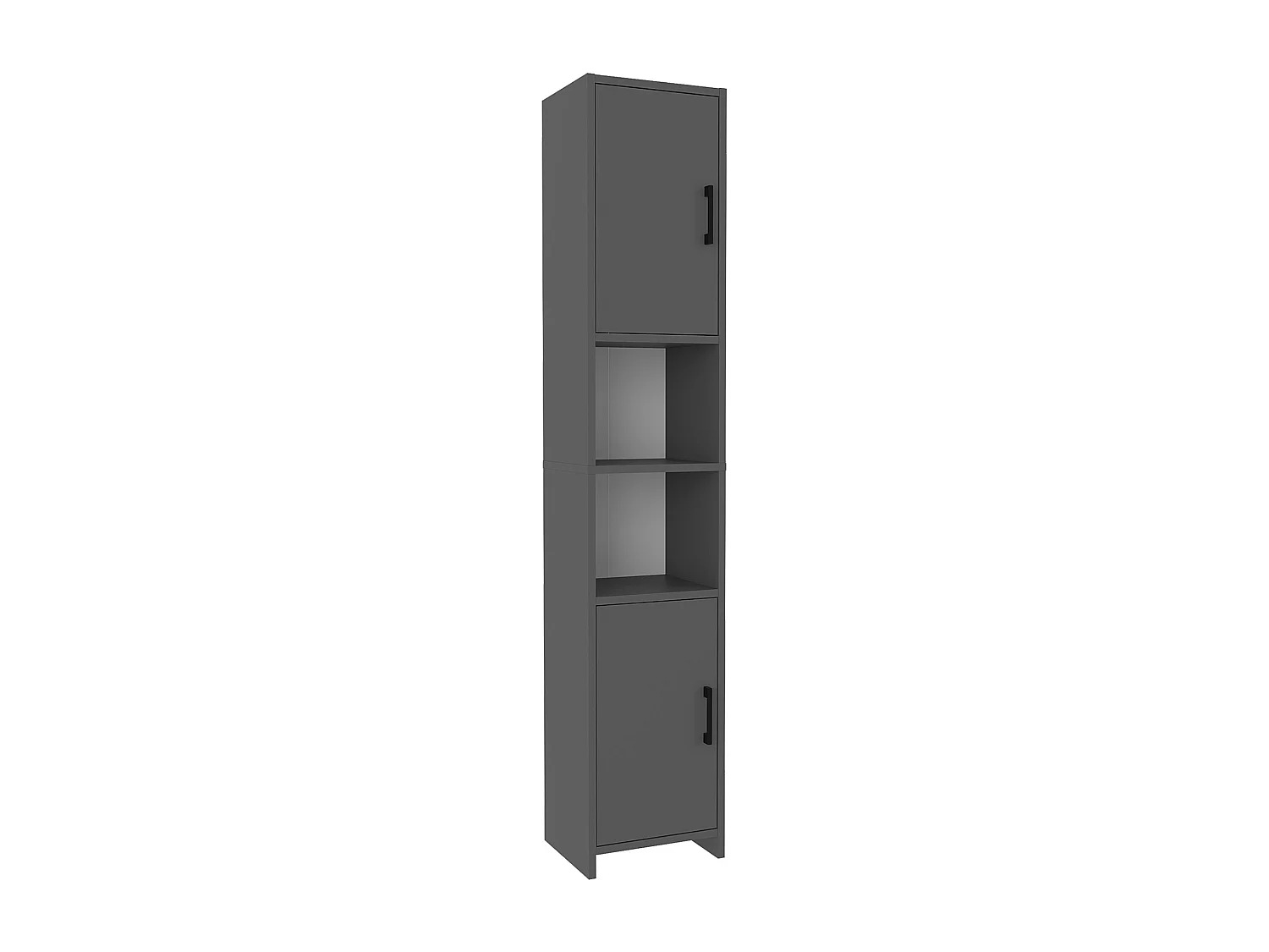 Meuble colonne de cuisine Rautrina 180 x 35 x 30 cm anthracite [en.casa]