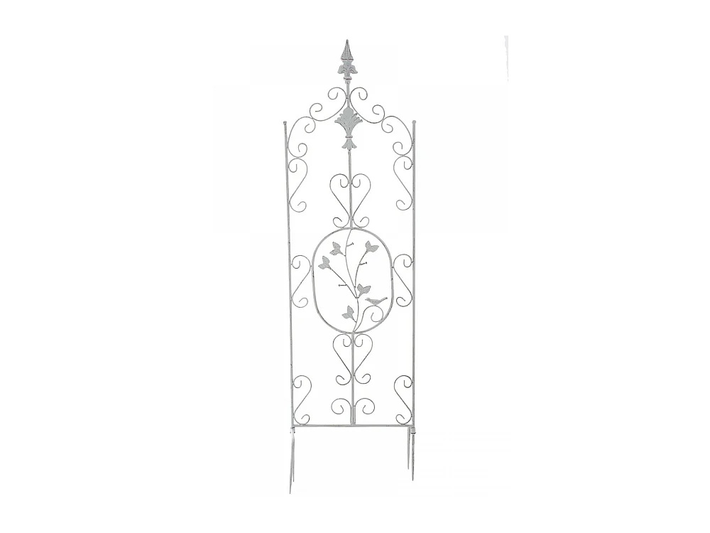 Treillis - Métal & Acier inoxydable - Blanc antique - Burgus