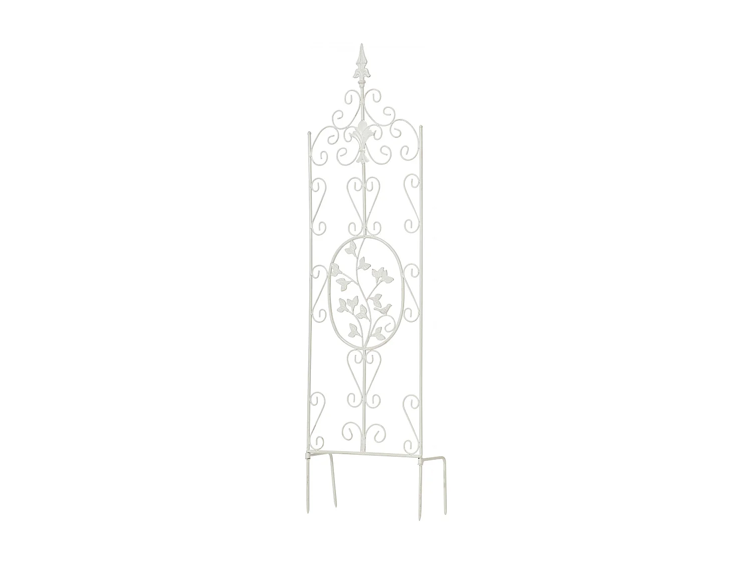 Rankgitter - Metall - weiß - Burgus