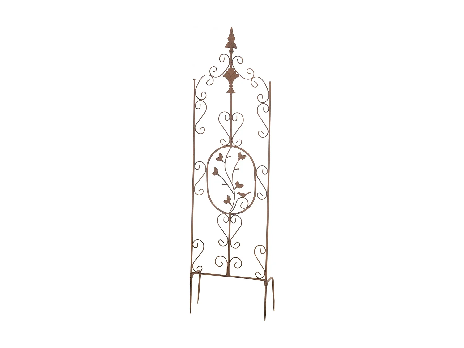 Rankgitter - Metall & edelstahl - antik braun - Burgus