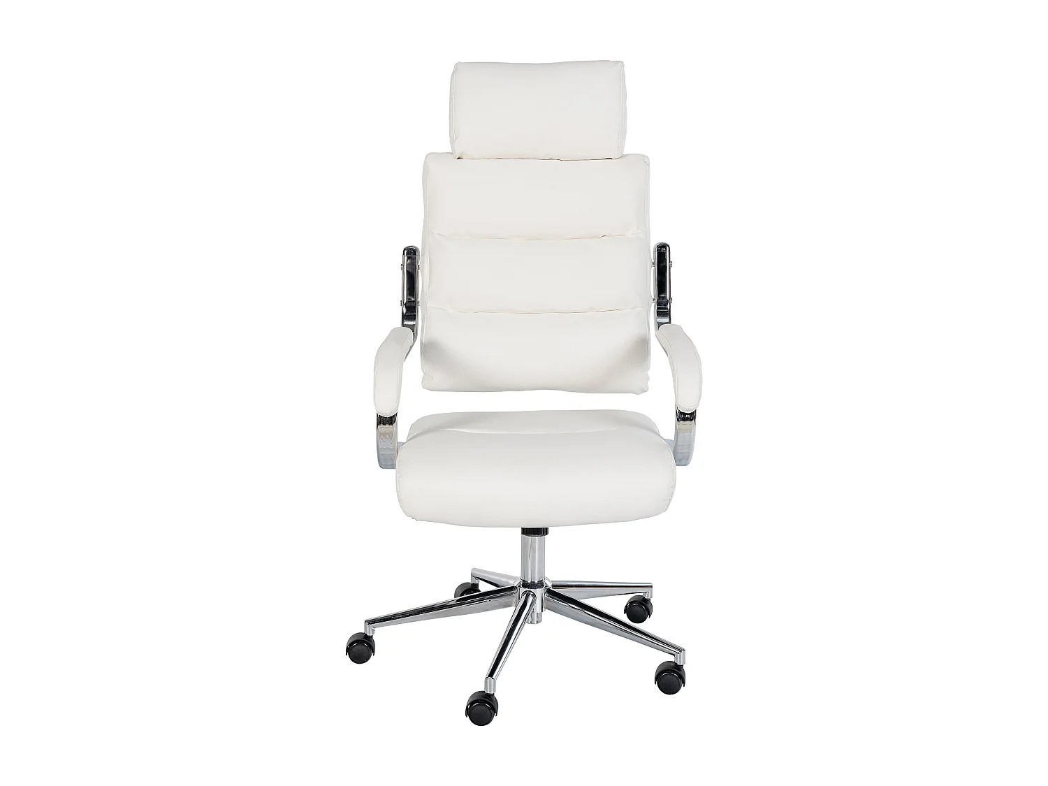 Chaise de bureau - Similicuir & Blanc - Blanc - Campo