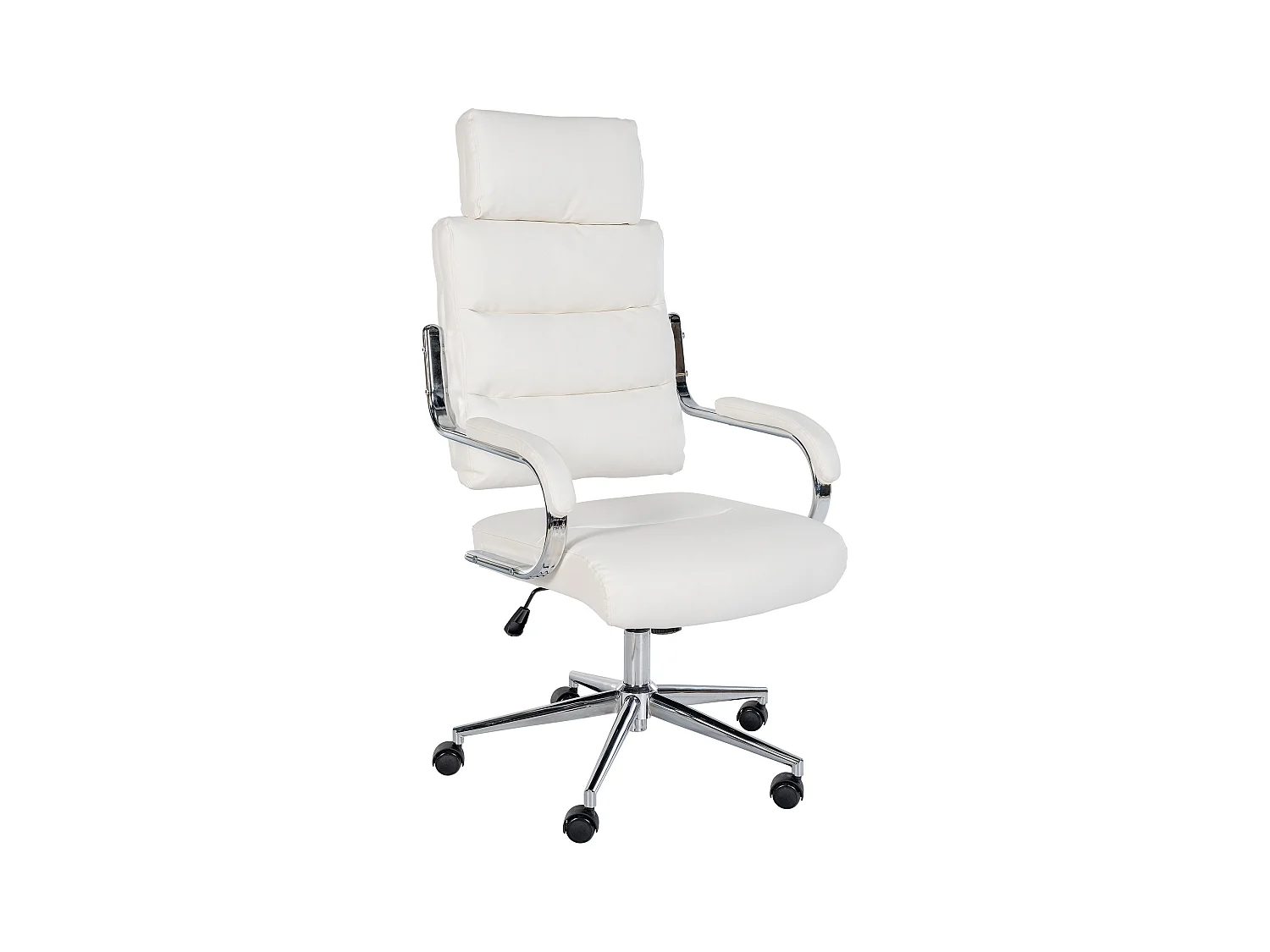 Chaise de bureau - Similicuir & Blanc - Blanc - Campo