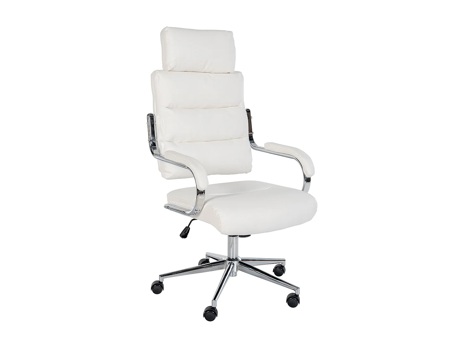 Chaise de bureau - Similicuir & Blanc - Blanc - Campo