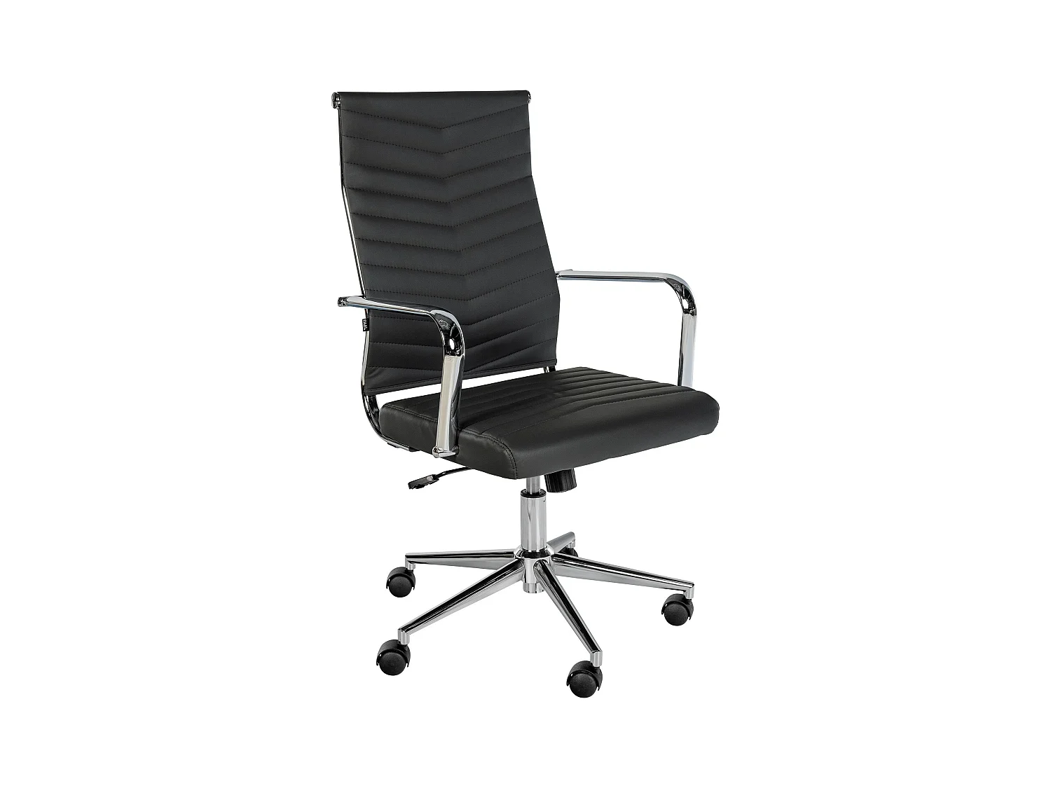 Chaise de bureau - Similicuir - Noir - Canby