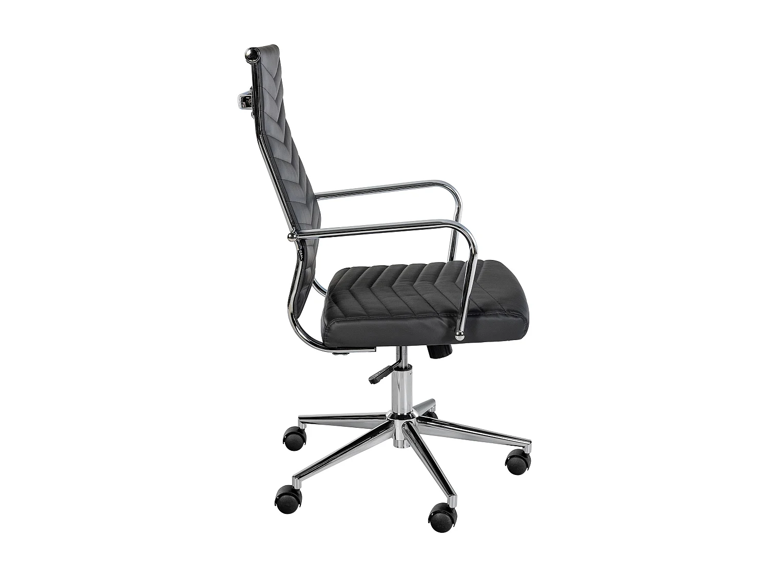 Chaise de bureau - Similicuir - Noir - Canby