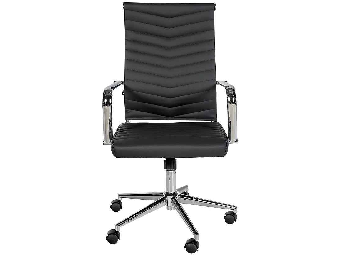 Chaise de bureau - Similicuir - Noir - Canby