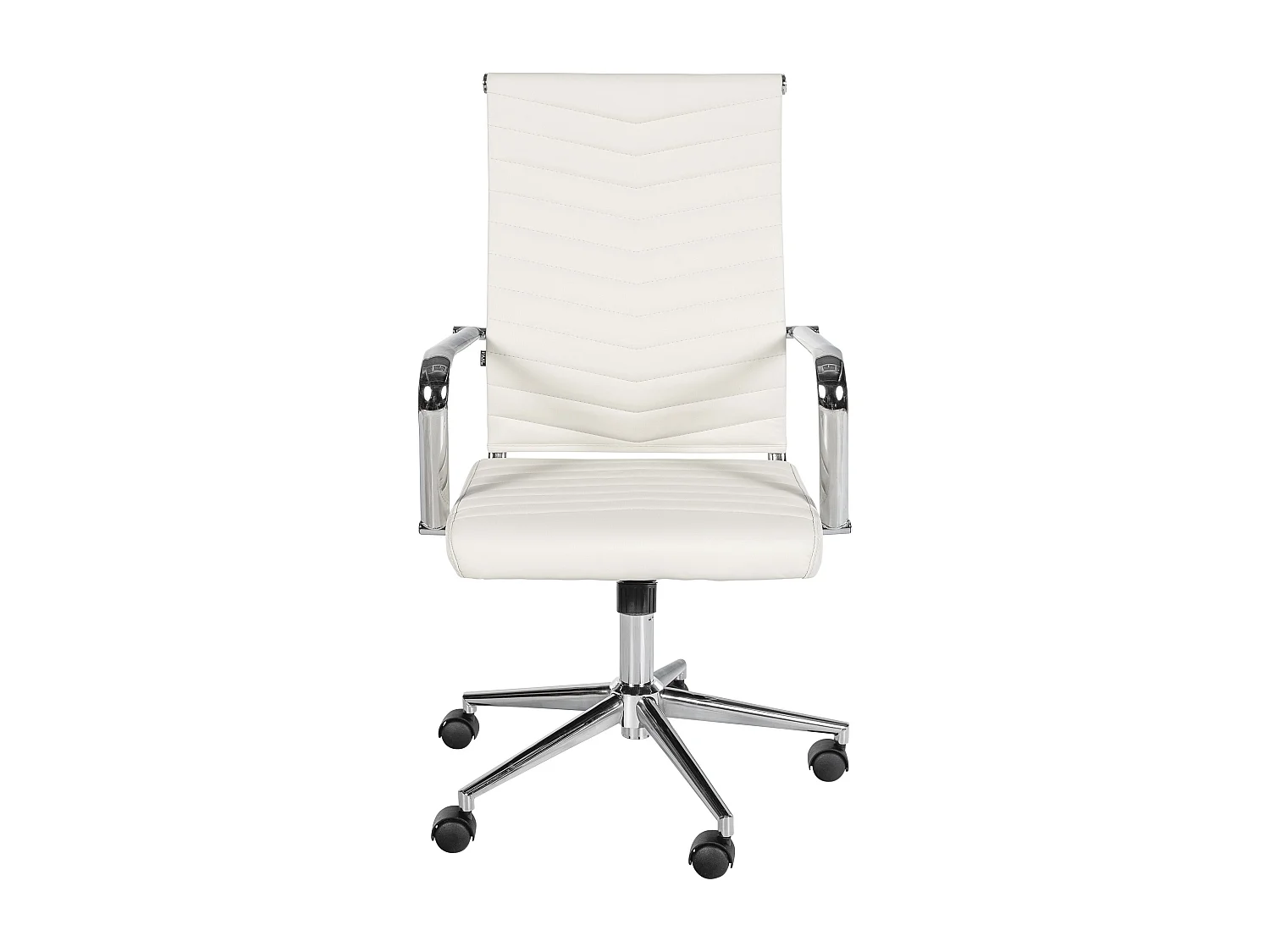 Chaise de bureau - Similicuir - Blanc - Canby
