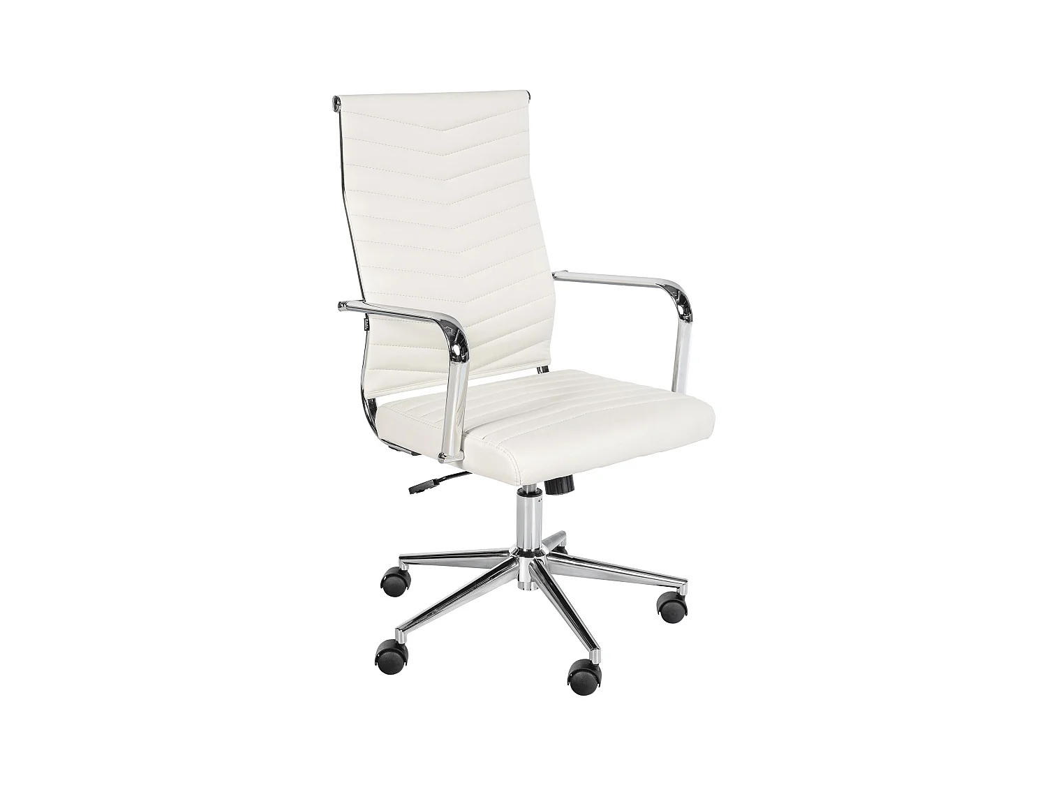 Chaise de bureau - Similicuir - Blanc - Canby