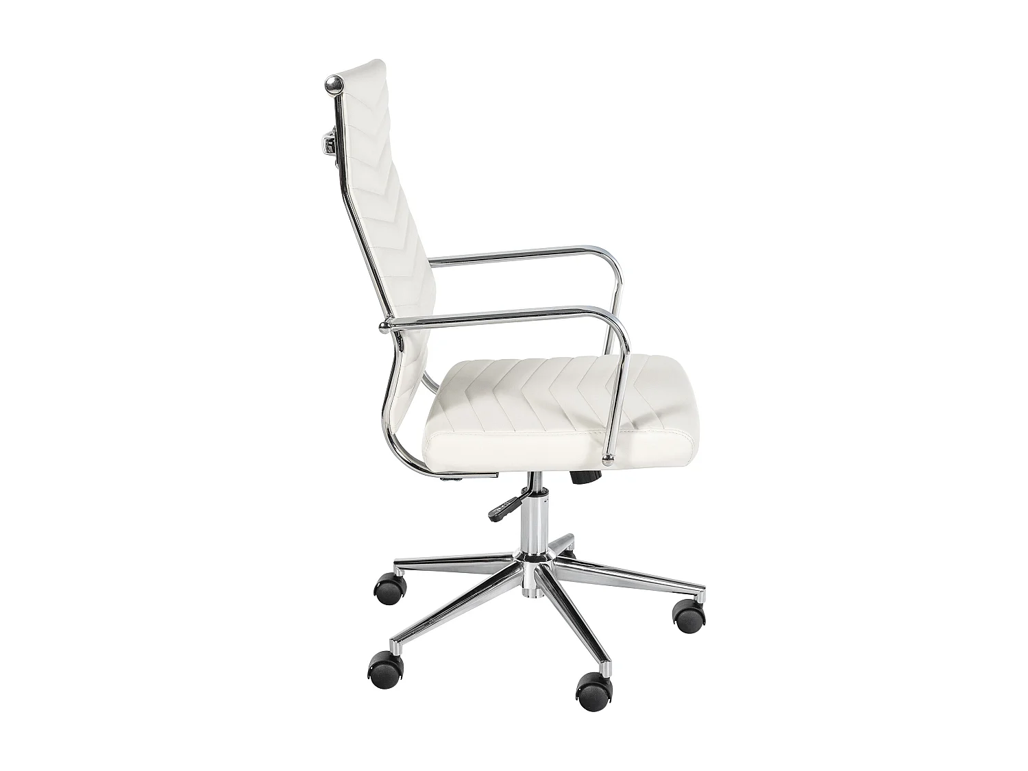 Chaise de bureau - Similicuir - Blanc - Canby