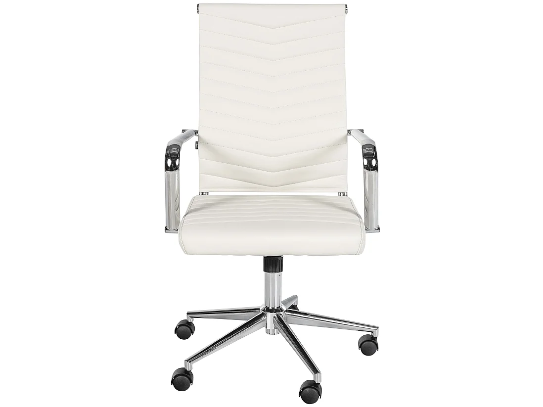 Chaise de bureau - Similicuir - Blanc - Canby