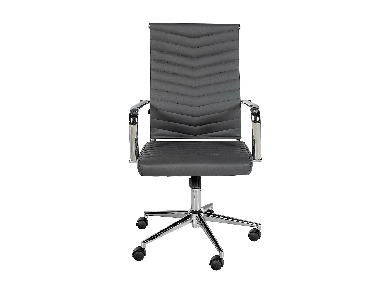 Chaise de bureau - Similicuir - Gris - Canby