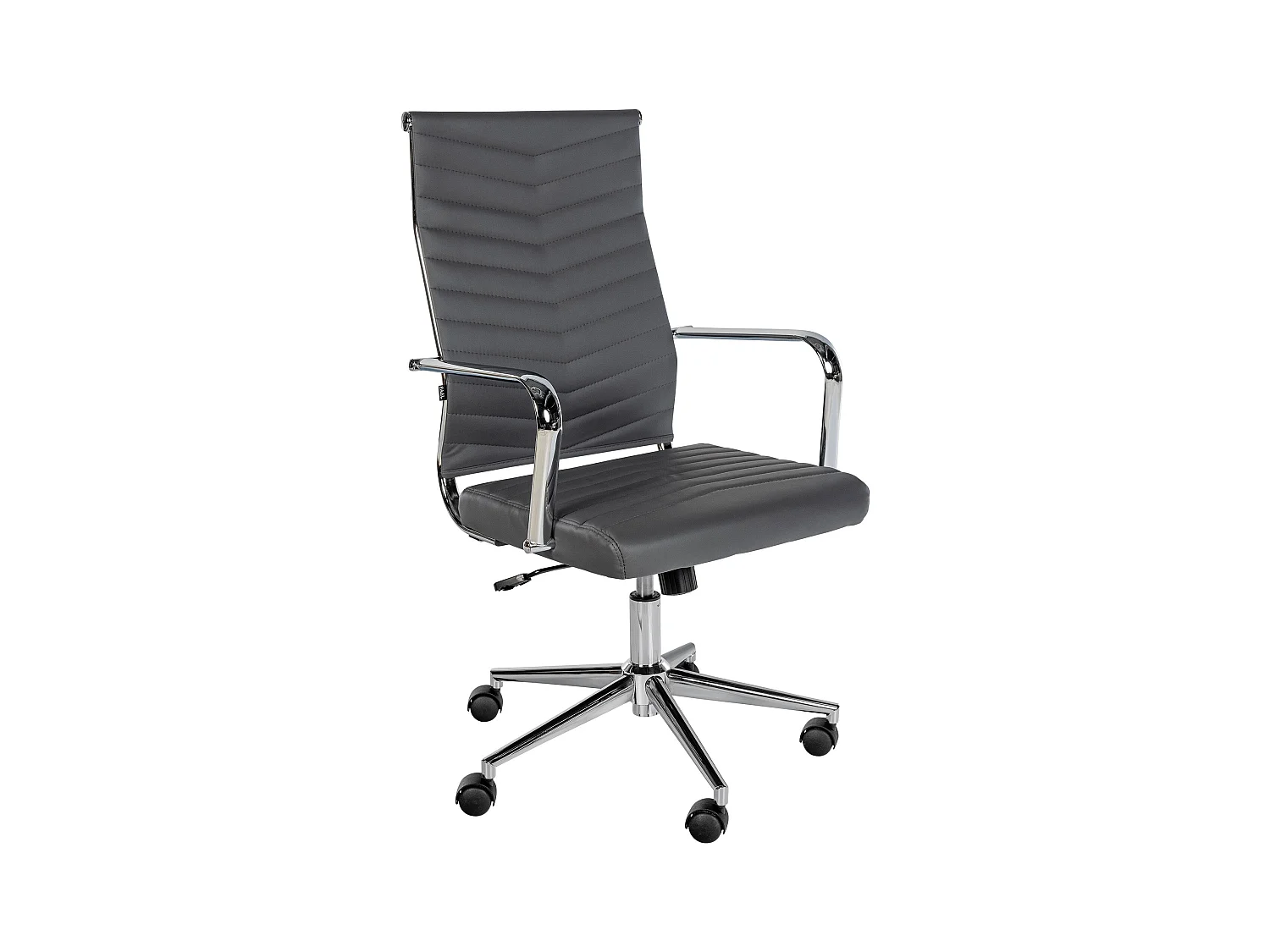 Chaise de bureau - Similicuir - Gris - Canby