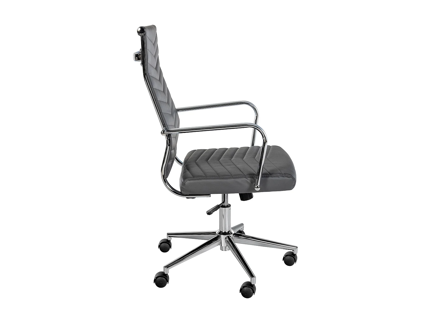 Chaise de bureau - Similicuir - Gris - Canby