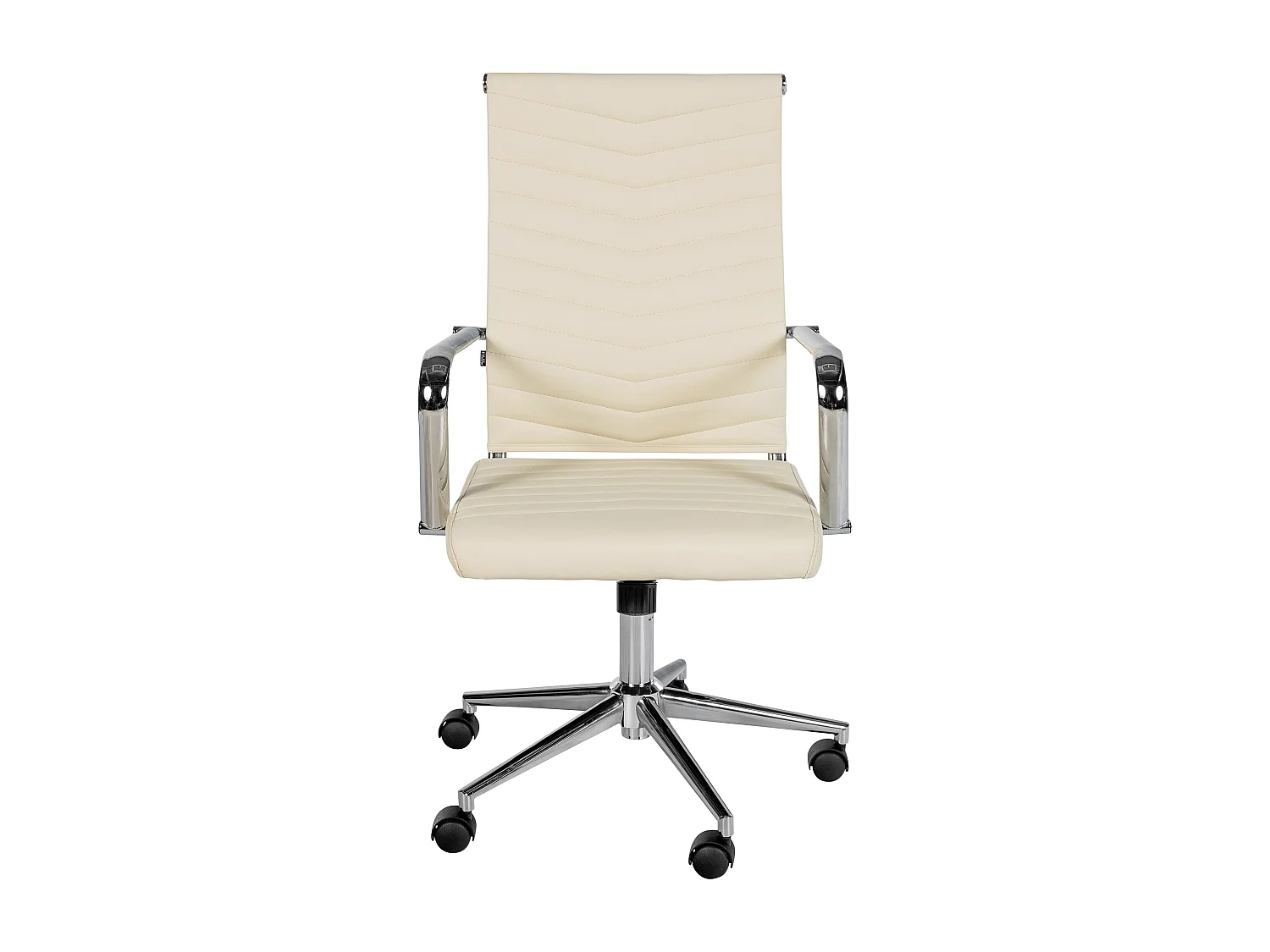 Chaise de bureau - Similicuir - Crème - Canby