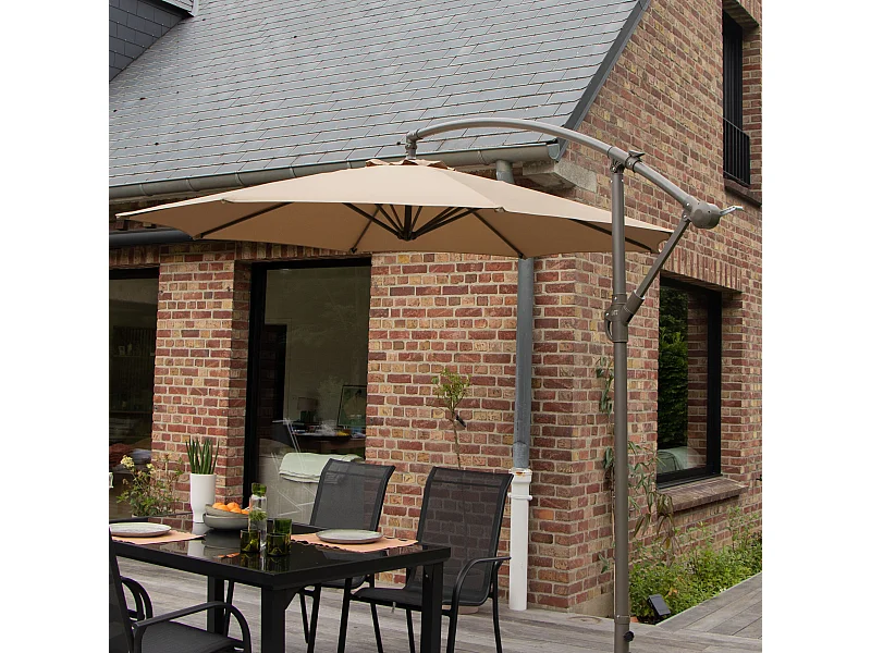 Parasol rond avec pied 270 cm