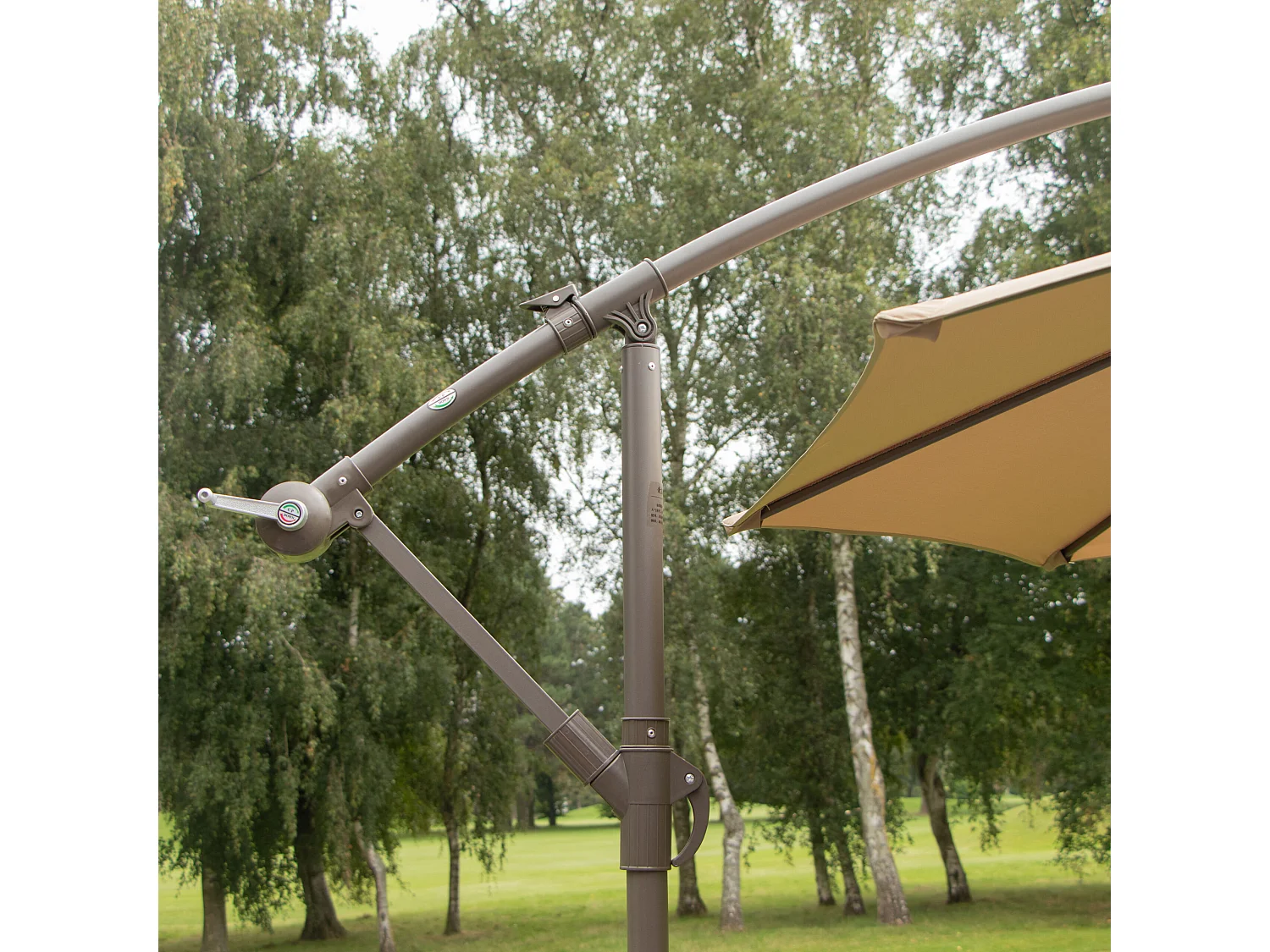 Parasol rond avec pied 270 cm