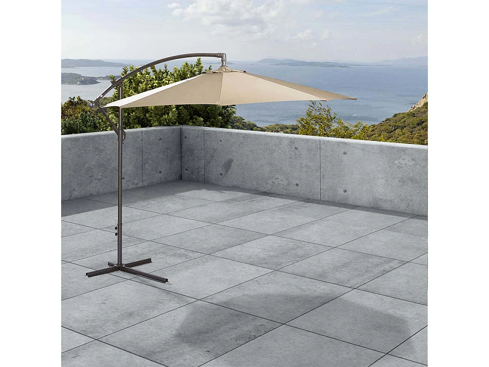 Parasol rond avec pied 270 cm