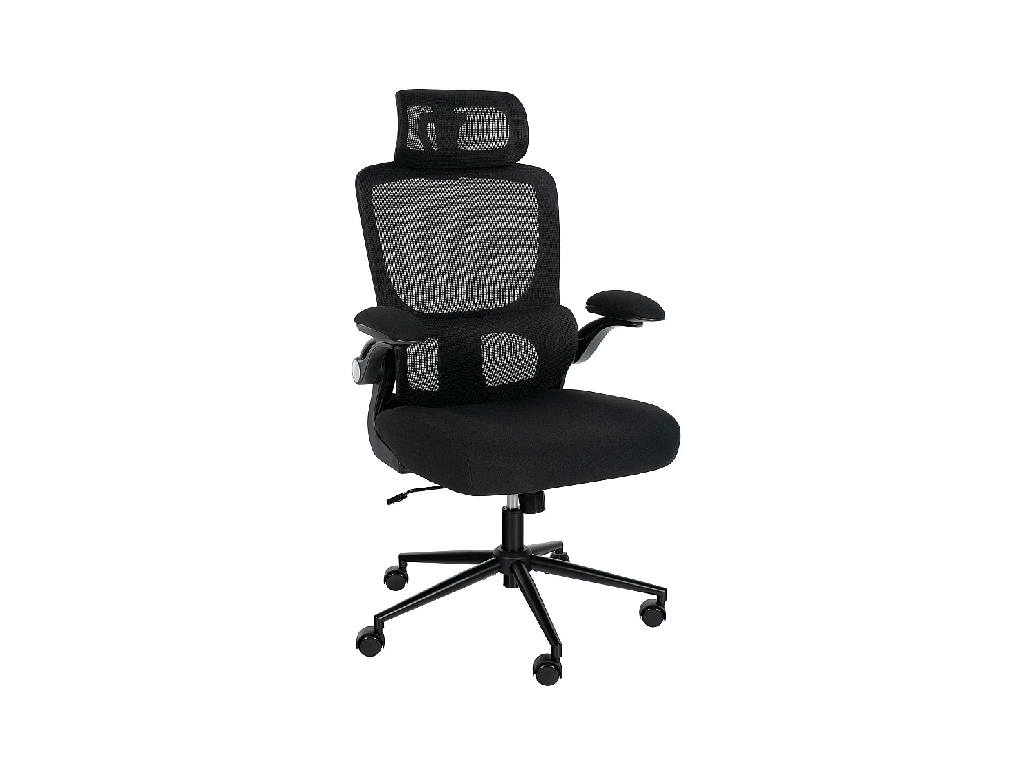 Chaise de bureau - Tissu - Noir - Newberg