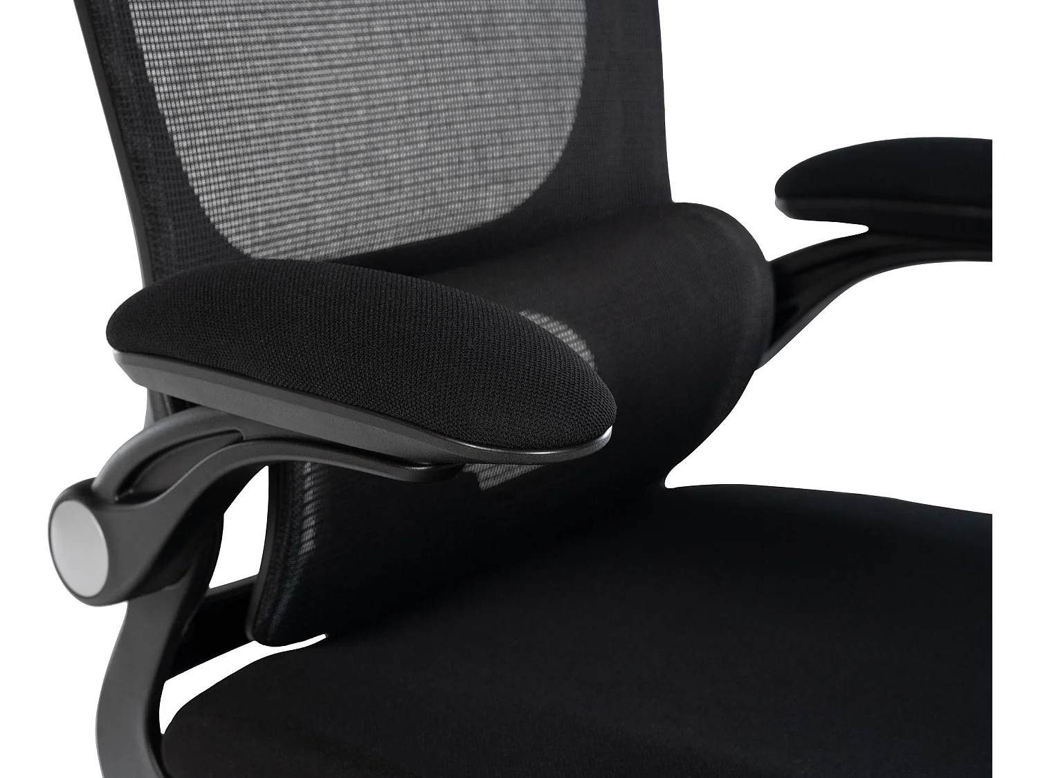 Chaise de bureau - Tissu & Noir - Noir - Newberg