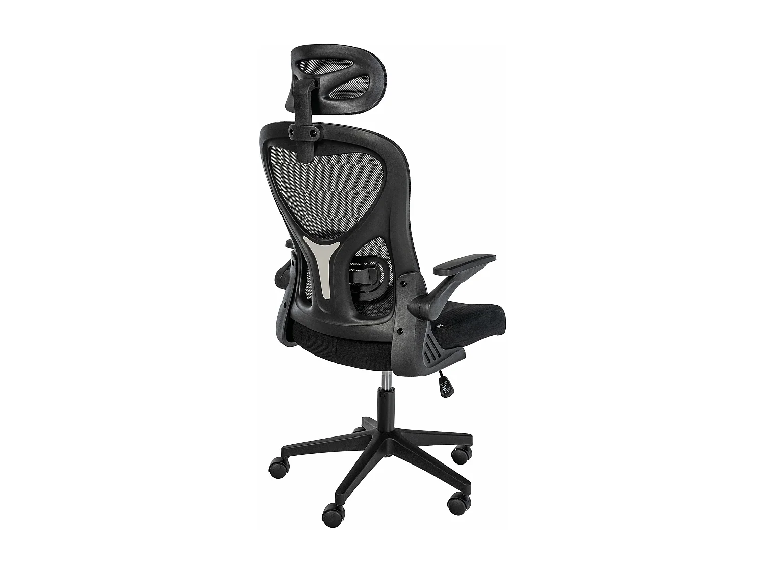 Chaise de bureau - Tissu - Noir - Roseburg