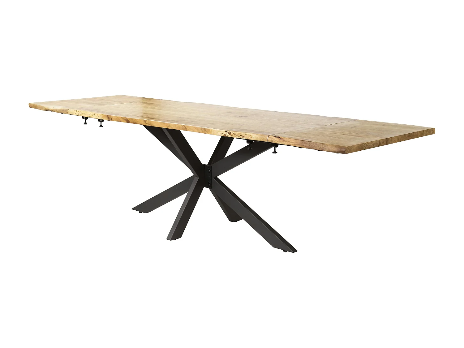 Table extensible 175/275 acacia bords irréguliers MELBOURNE