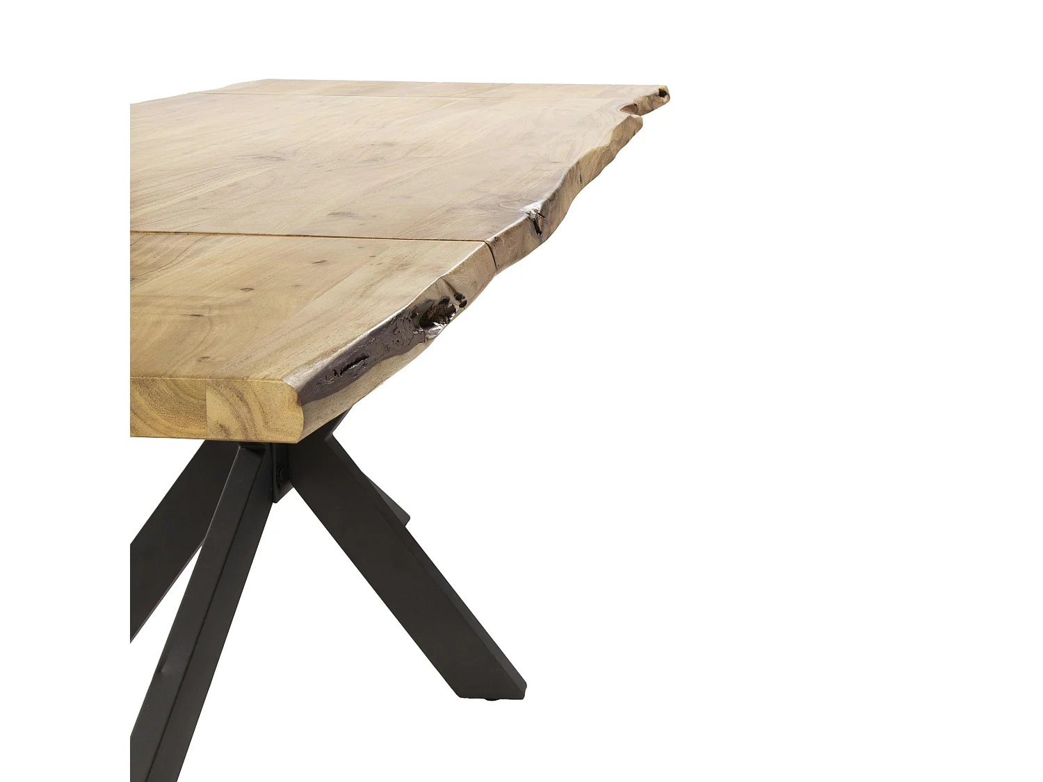 Table extensible 175/275 acacia bords irréguliers MELBOURNE