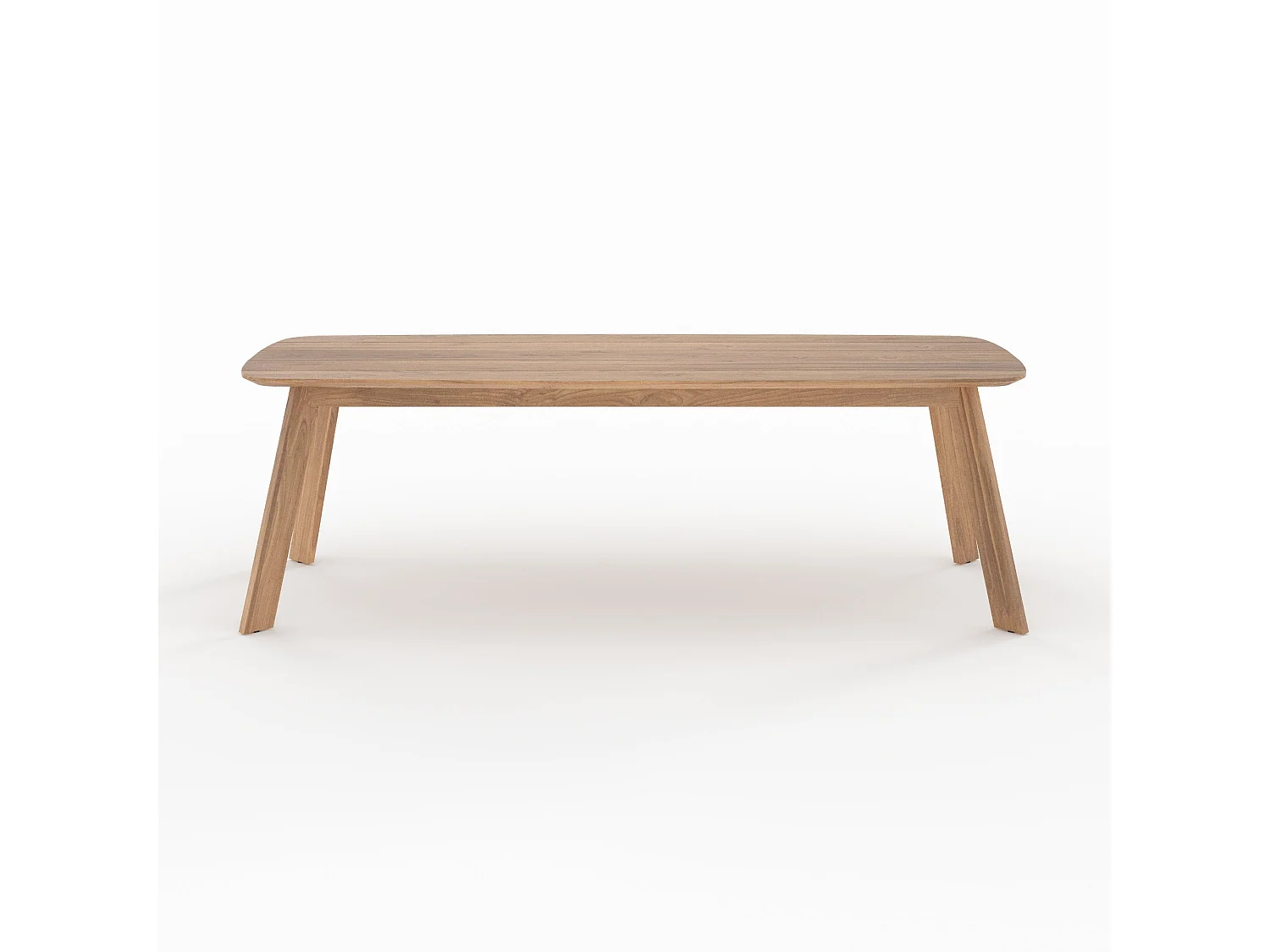 Table de jardin en bois de teck recyclé 10 personnes - Lumo