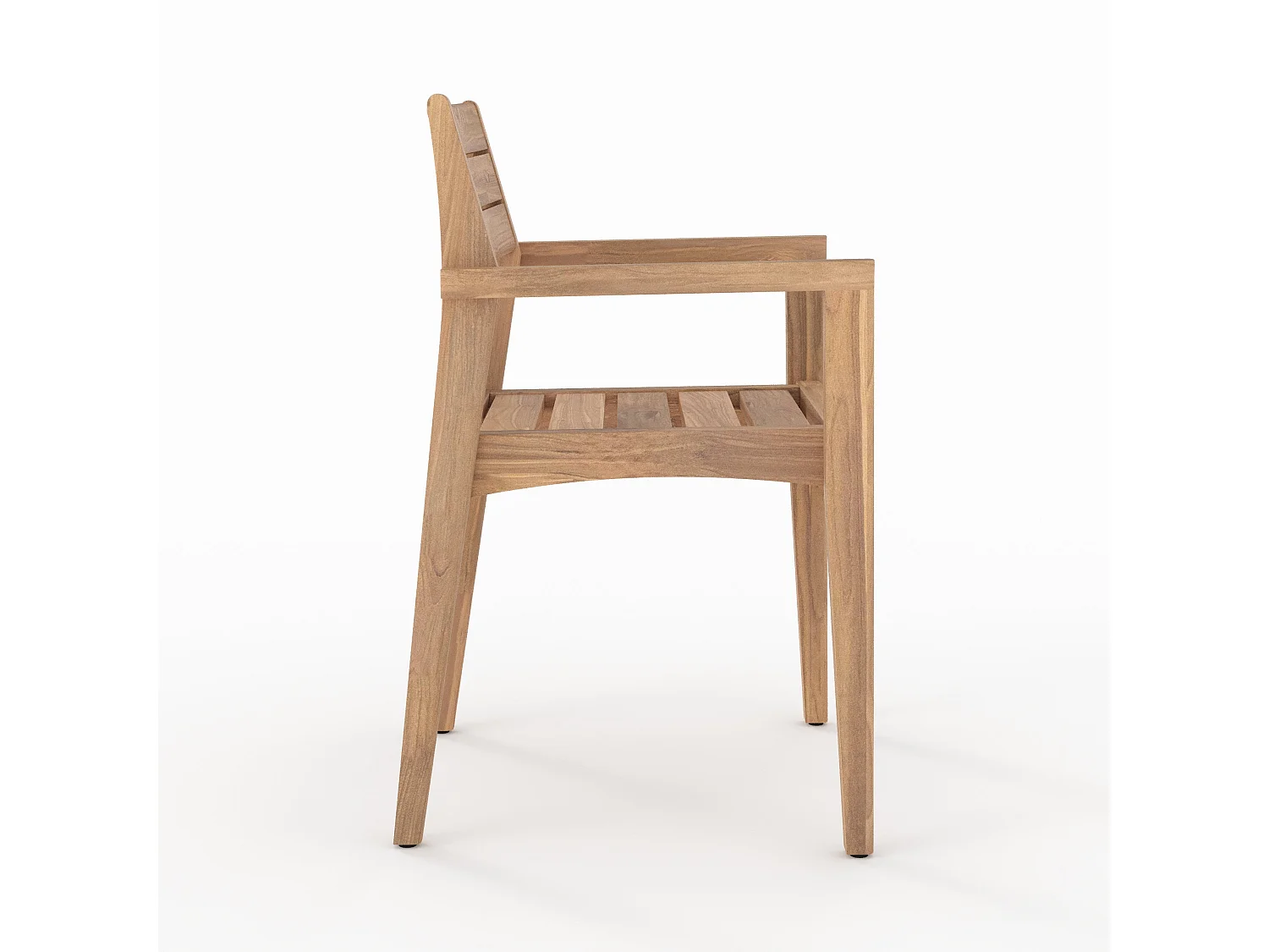 Set di 2 sedie da giardino in legno di teak riciclato - Yogy