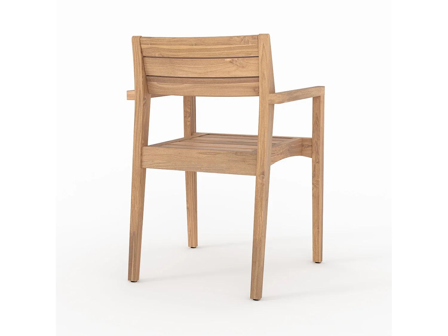 Set di 2 sedie da giardino in legno di teak riciclato - Yogy