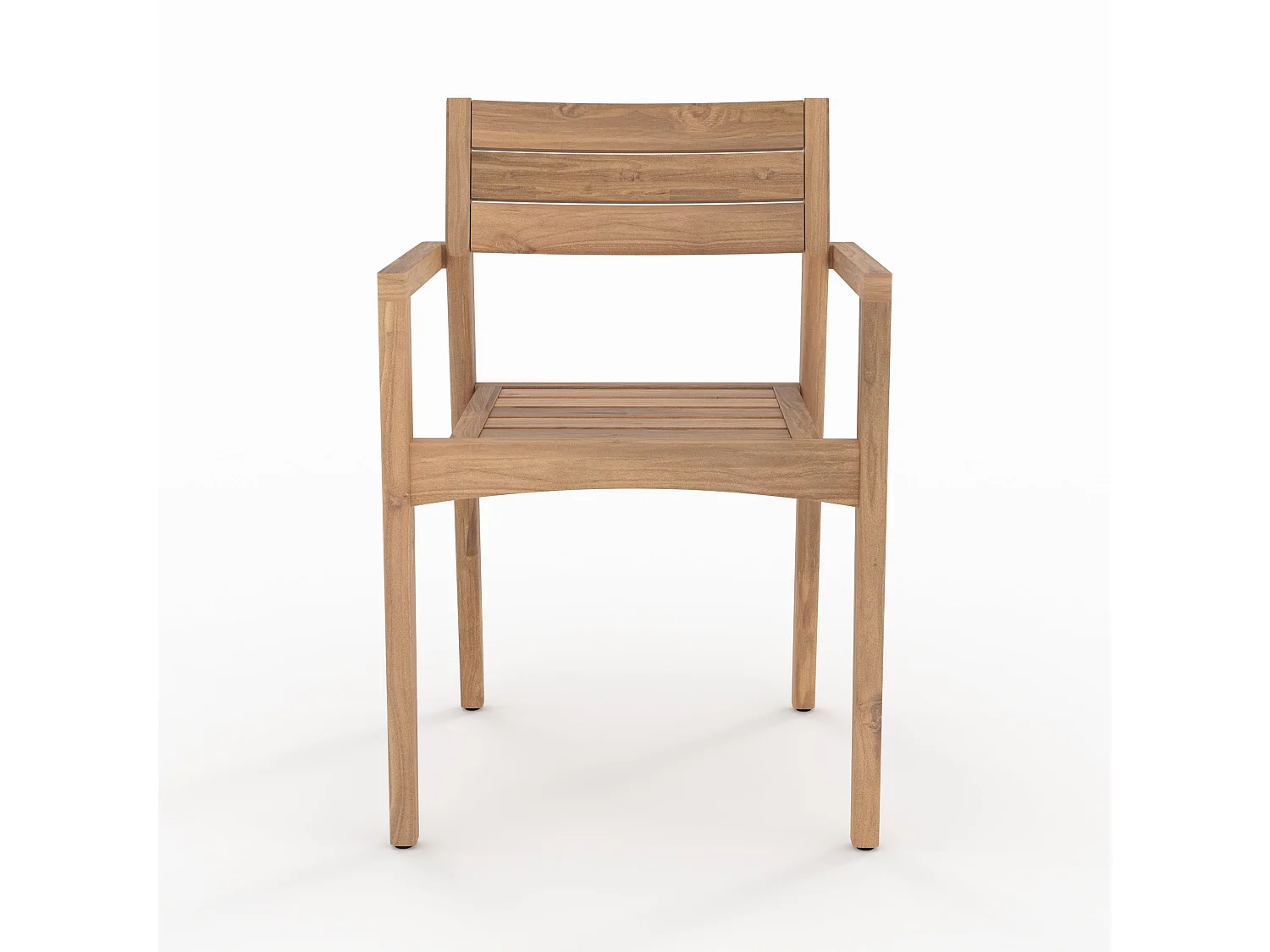 Set di 2 sedie da giardino in legno di teak riciclato - Yogy