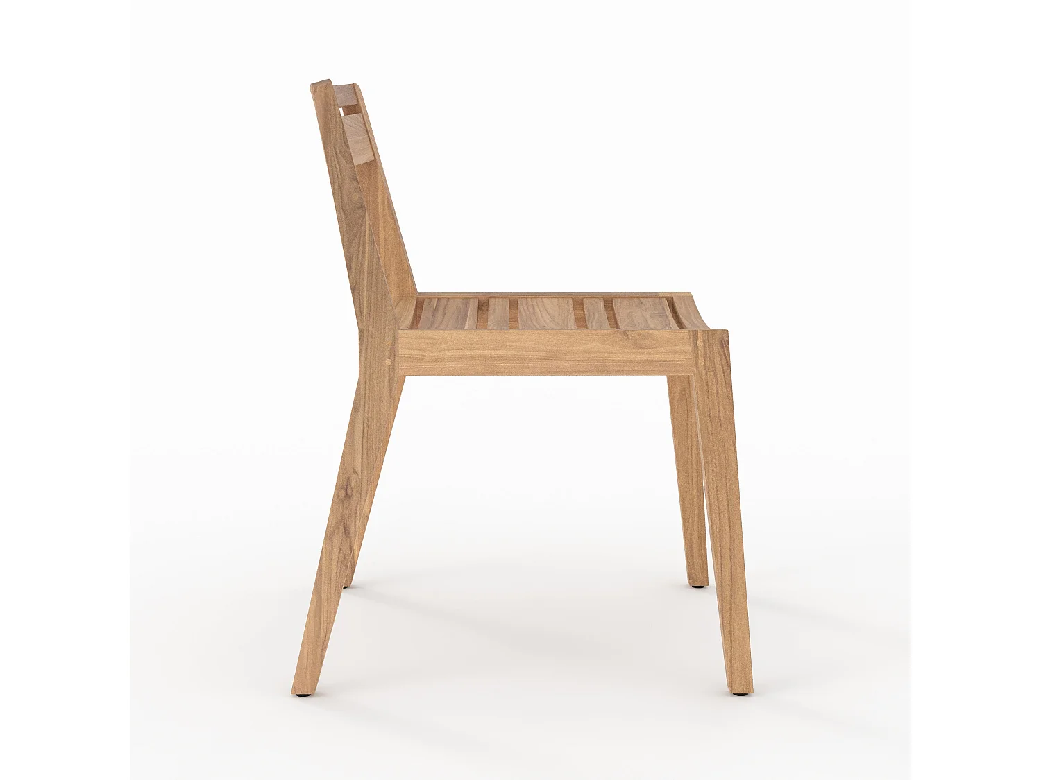 Lot de 2 chaises de jardin en bois de teck recyclé - Zao