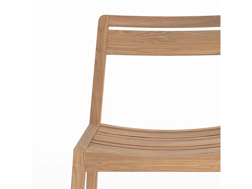 Set di 2 sedie da giardino in legno di teak riciclato - Zao