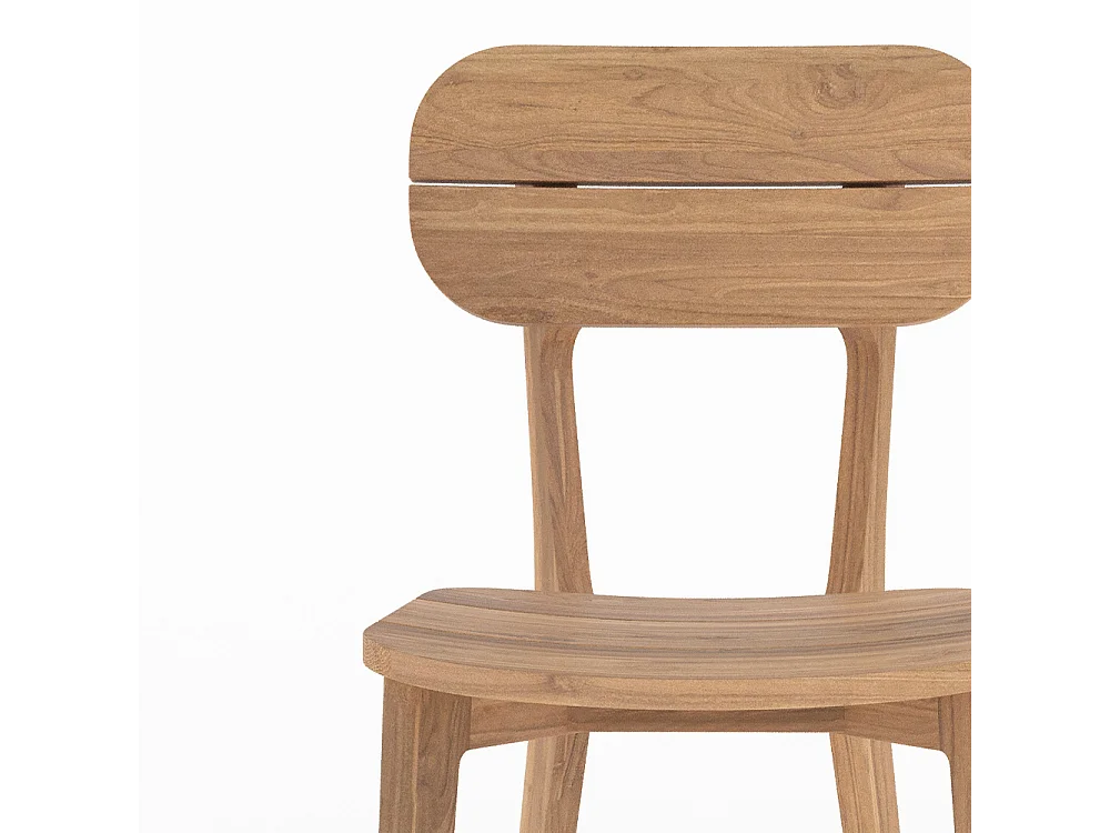 Set di 2 sedie da giardino in legno di teak riciclato - Azia