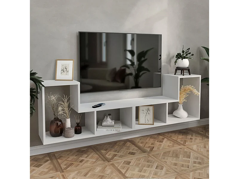 Set de meubles modulaires Hustersurd blanc [en.casa]