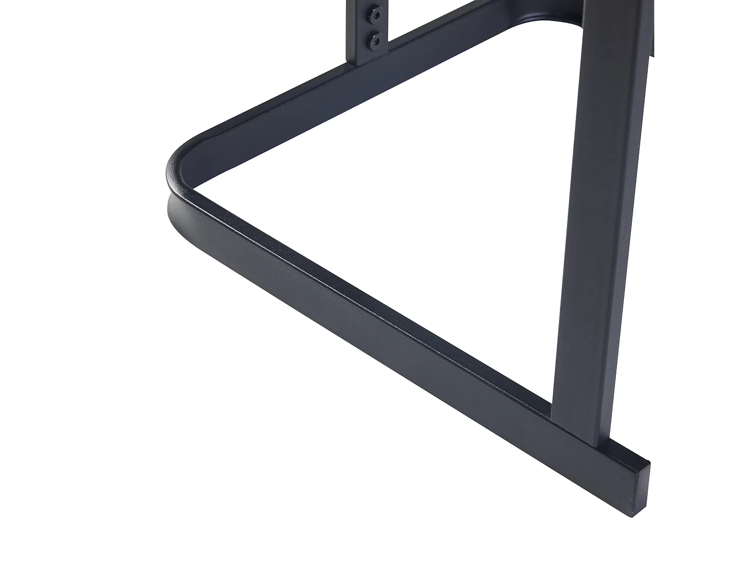 Set de 2 tables basses gigognes Laxå de tailles différentes verre trempé de 4 mm métal noir [en.casa]