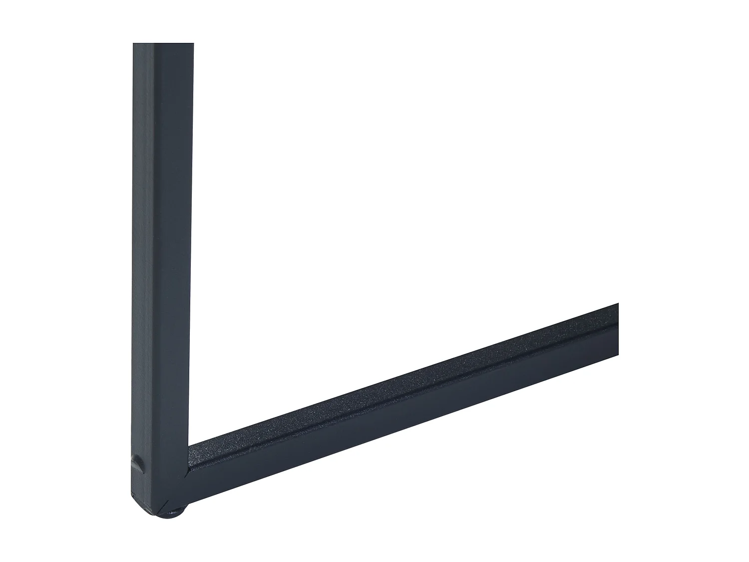 Set de 2 tables basses gigognes Kungsör de tailles différentes métal noir [en.casa]