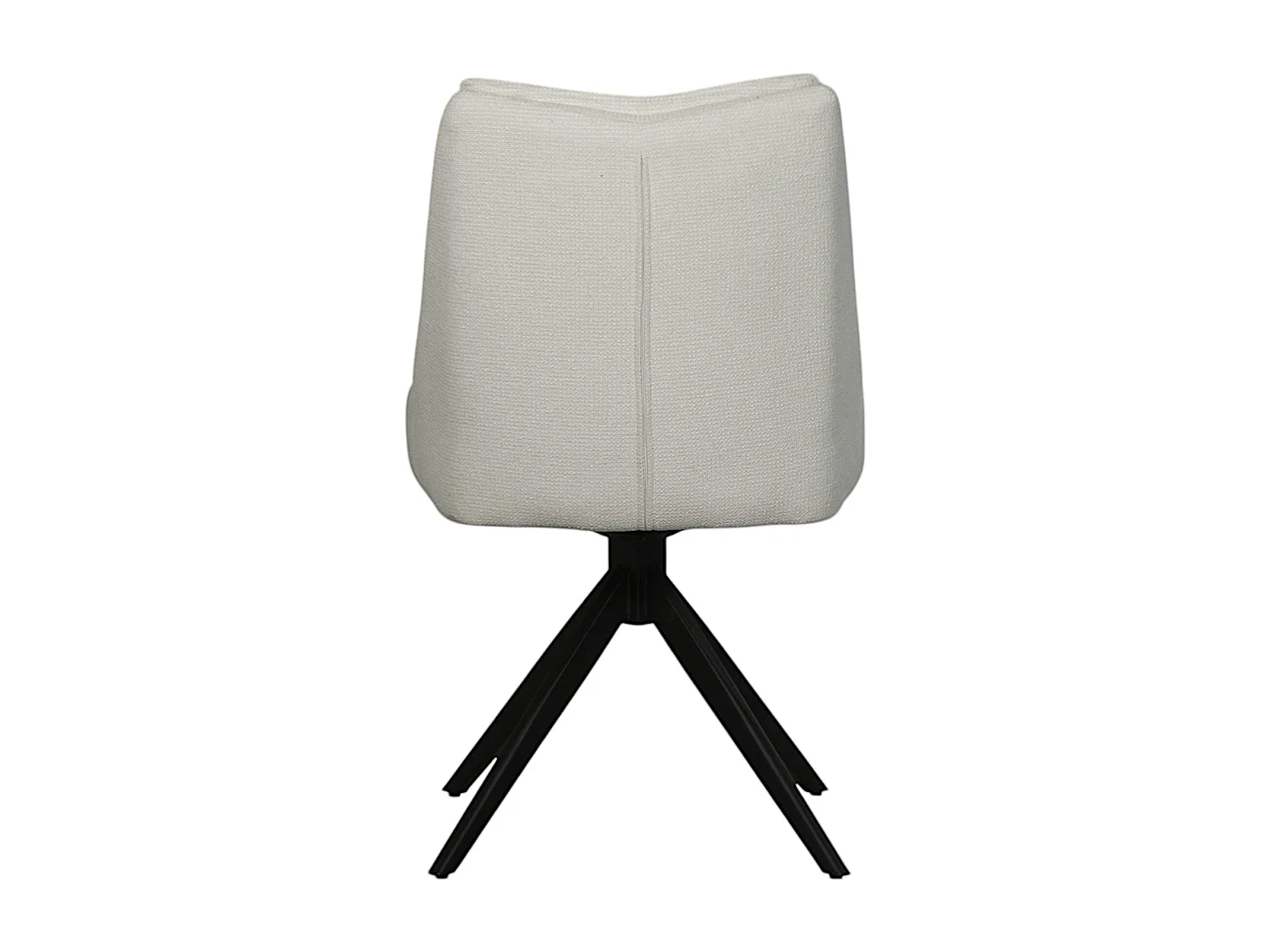 Chaise blanche pivotante en velours texturé (lot de 2) IENA