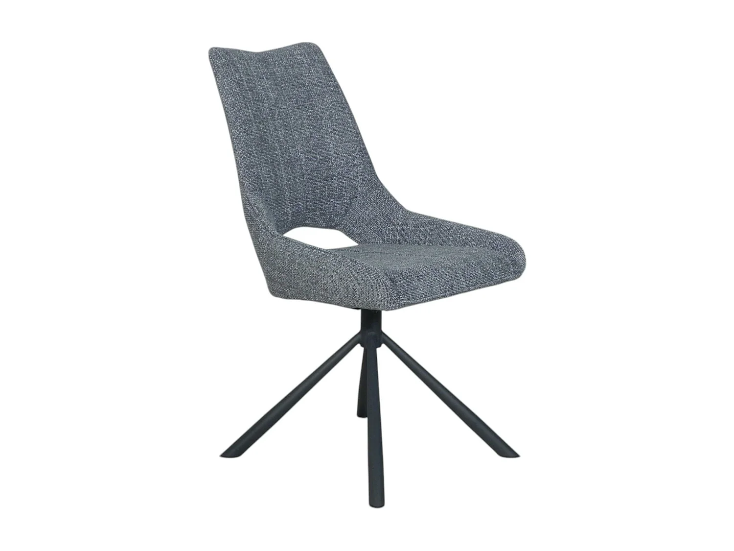 Chaise contemporaine pivotante anthracite (lot de 2) LIGURIE