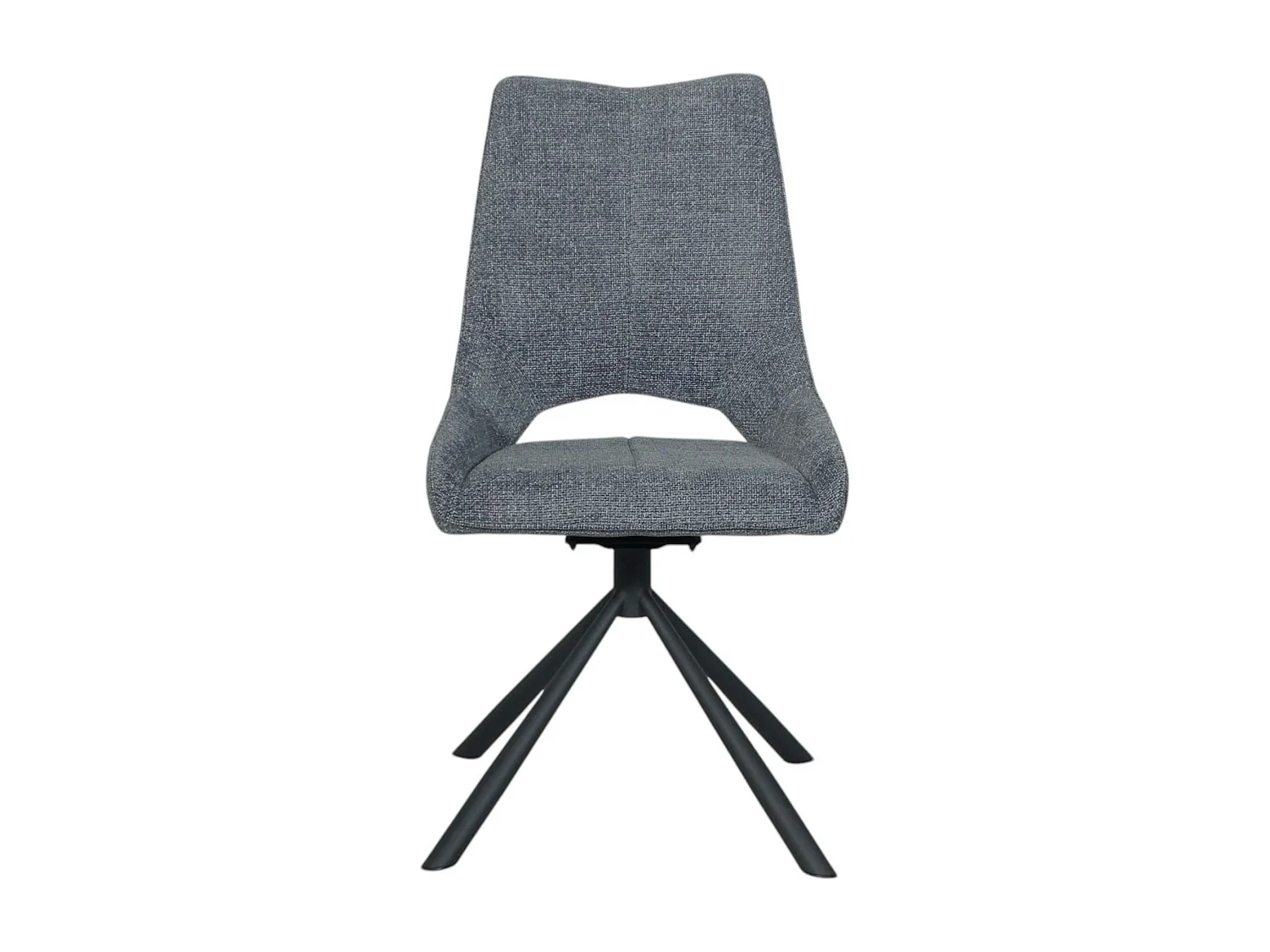 Chaise contemporaine pivotante anthracite (lot de 2) LIGURIE