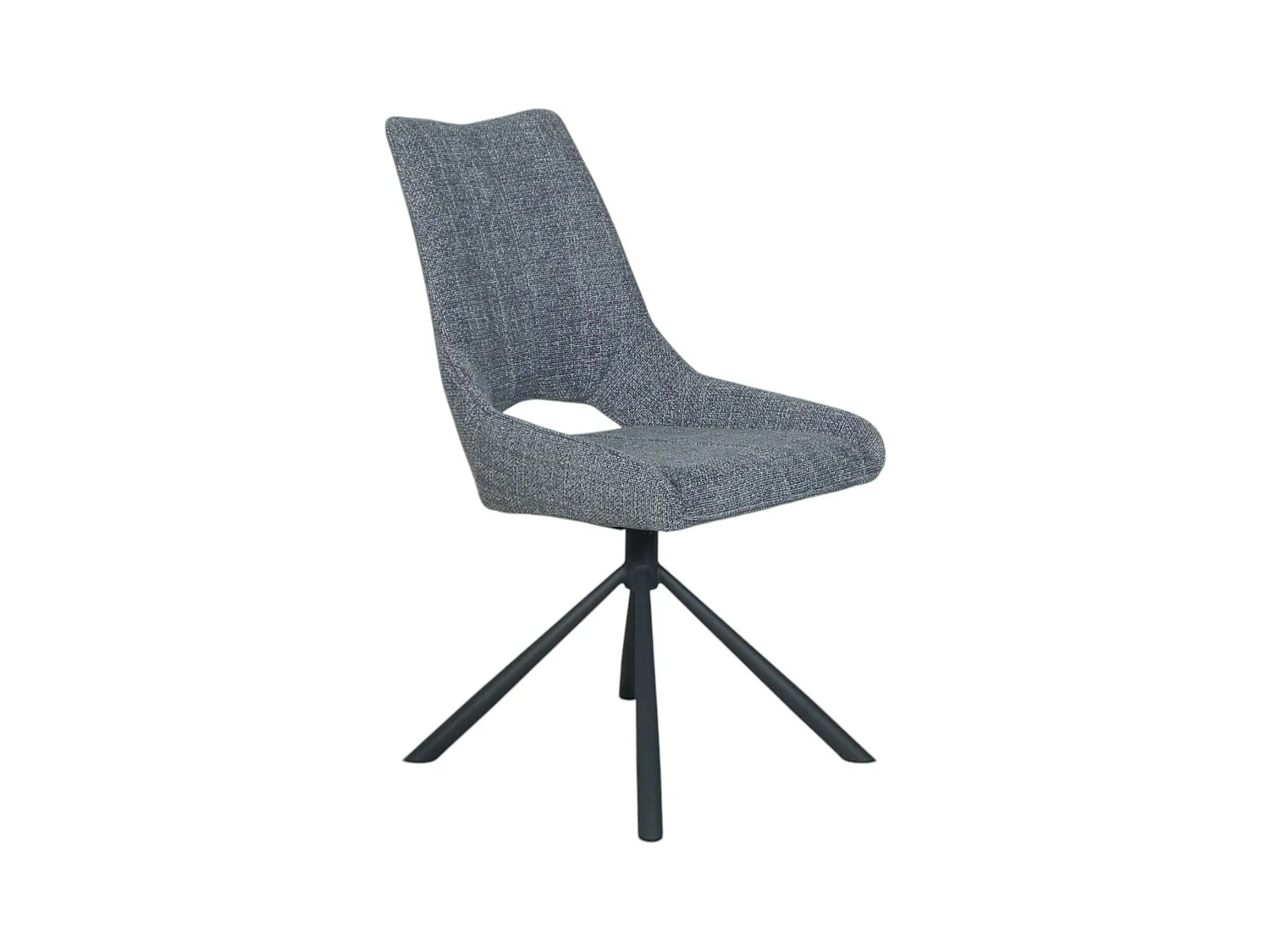 Chaise contemporaine pivotante anthracite (lot de 2) LIGURIE