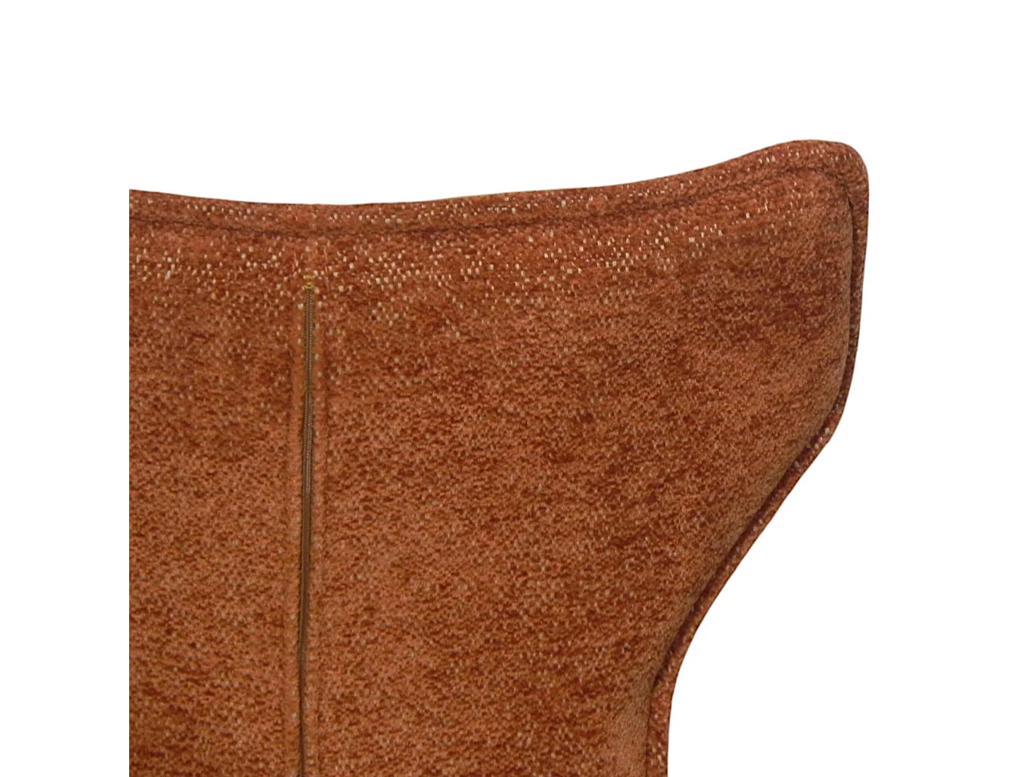 Chaise terracotta pivotante en velours avec passepoil (lot de 2) LOMBARDIE