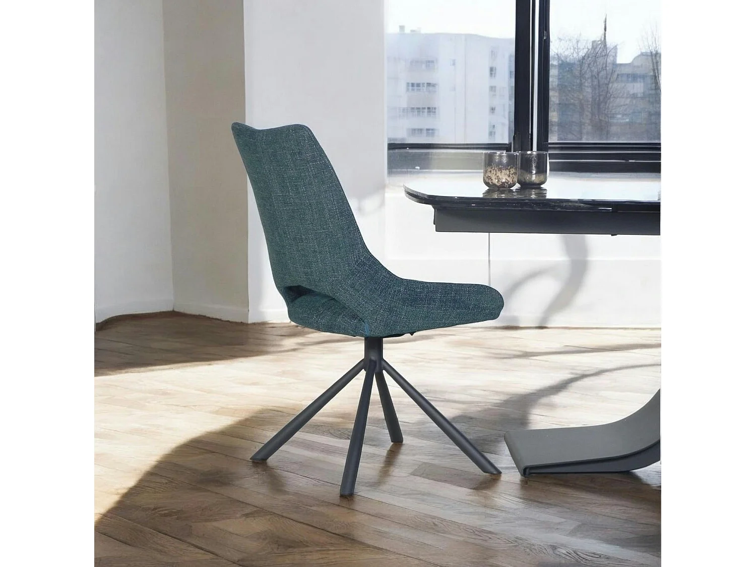 Chaise contemporaine pivotante lagon (lot de 2) LIGURIE