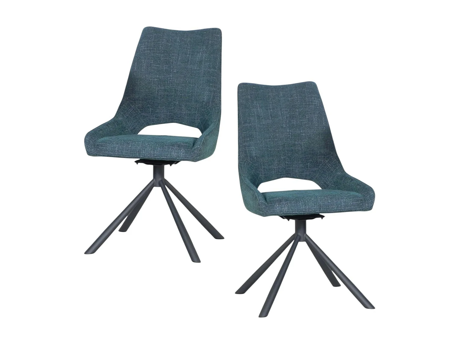 Chaise contemporaine pivotante lagon (lot de 2) LIGURIE