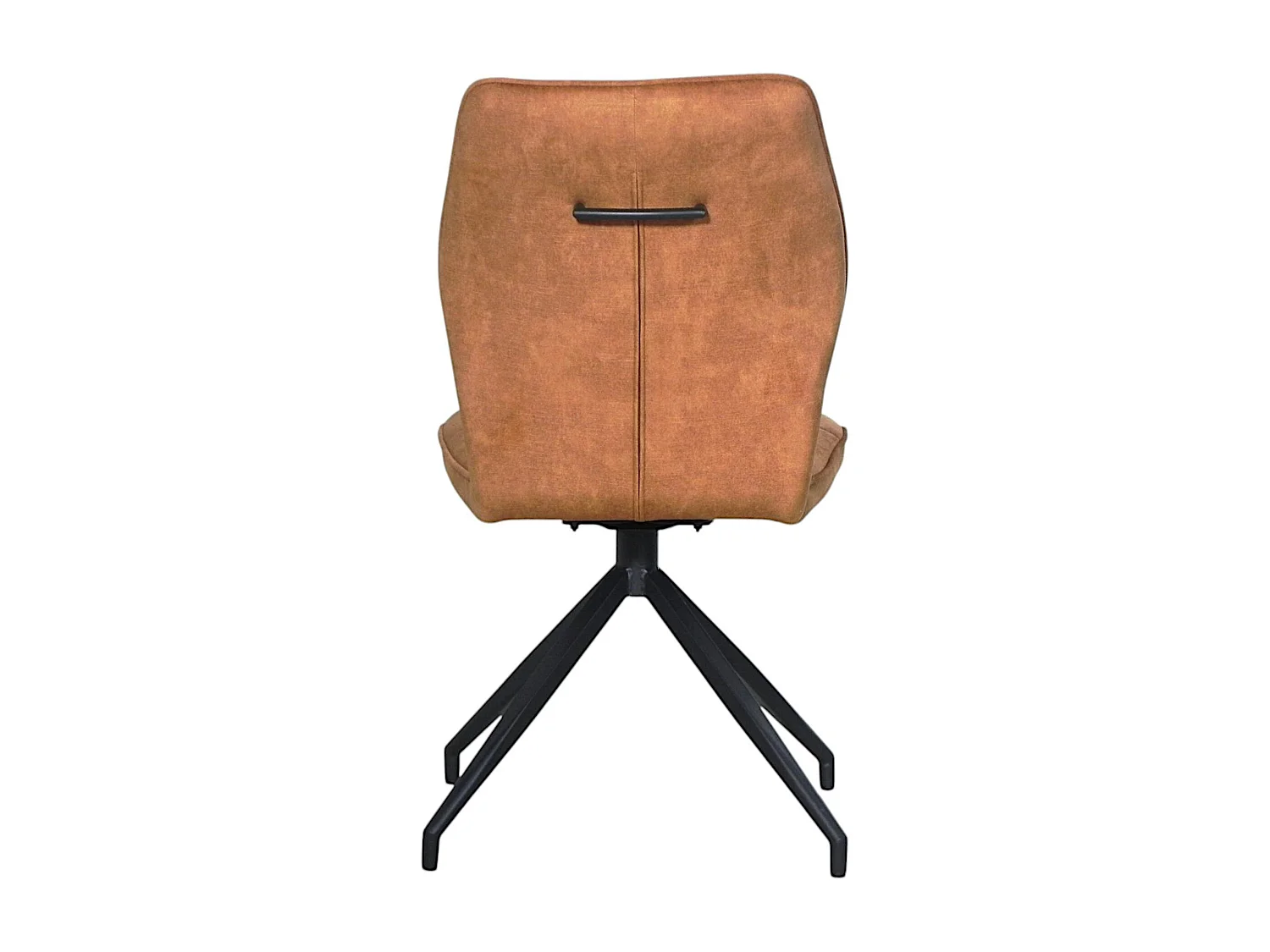 Chaise pivotante moutarde en velours patiné avec poignée (lot de 2) LOMBARDIE