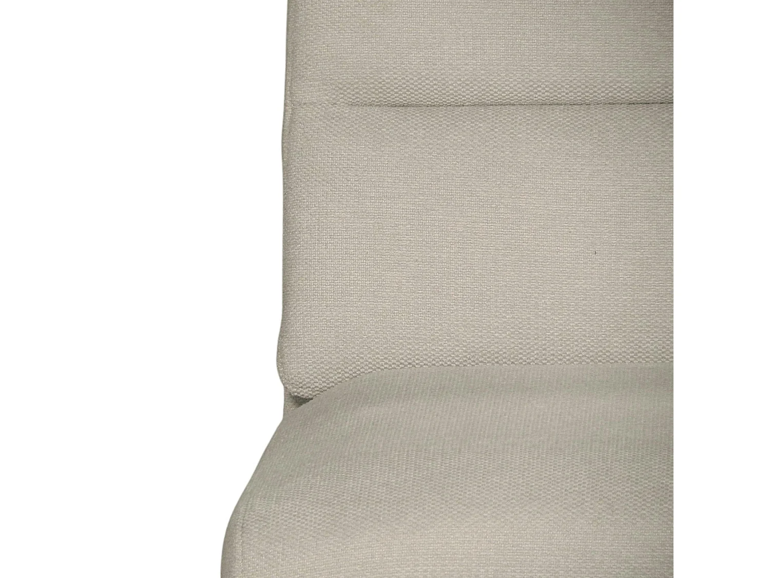 Chaise à dossier haut en tissu beige (lot de 2) LOMBARDIE