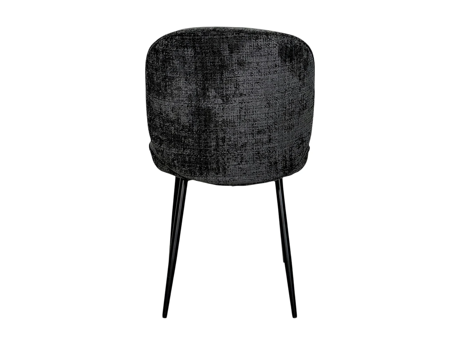 Chaise cosy en tissu noir (lot de 2) IENA