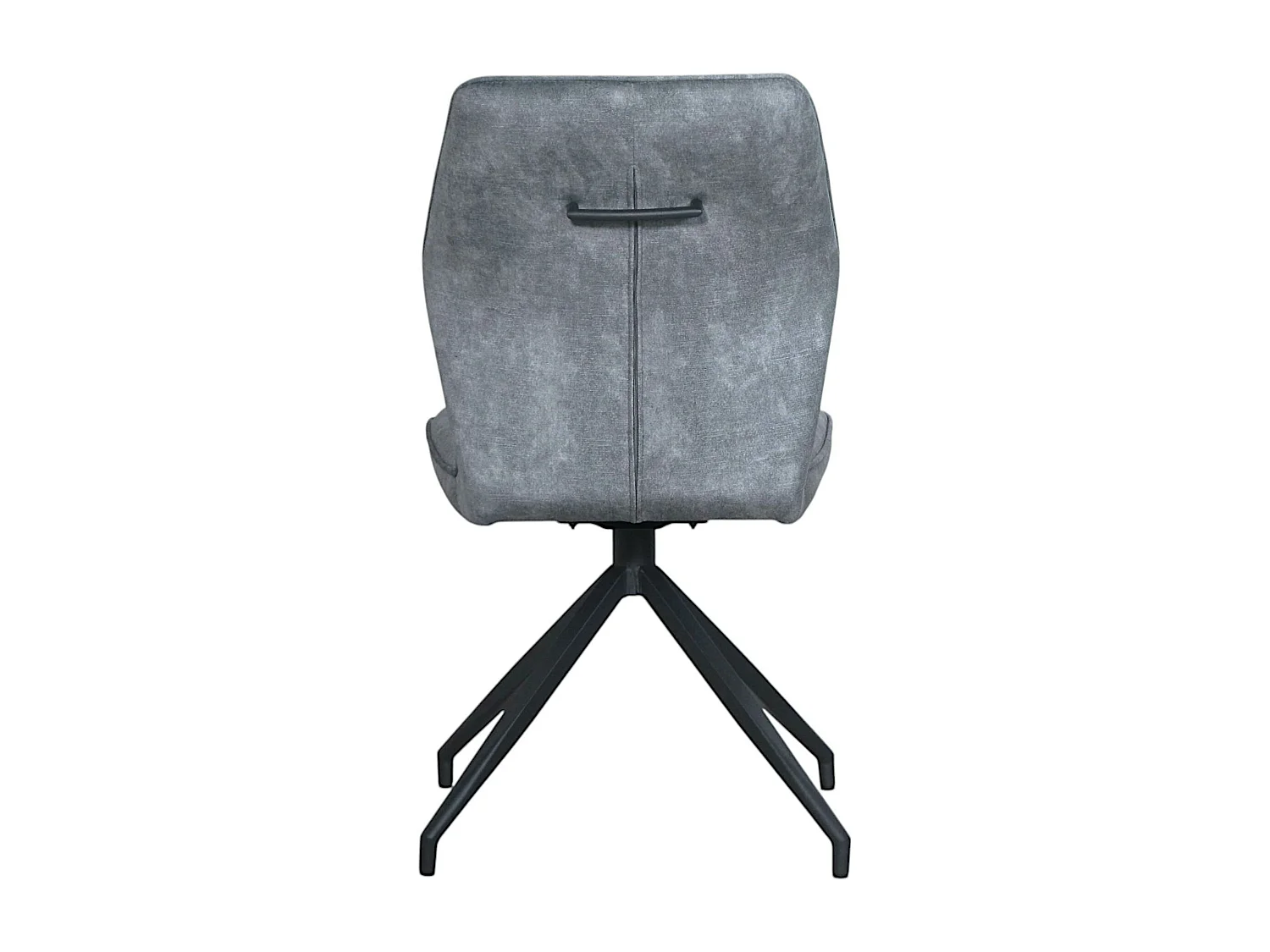 Chaise pivotante bleue en velours patiné avec poignée (lot de 2) LOMBARDIE