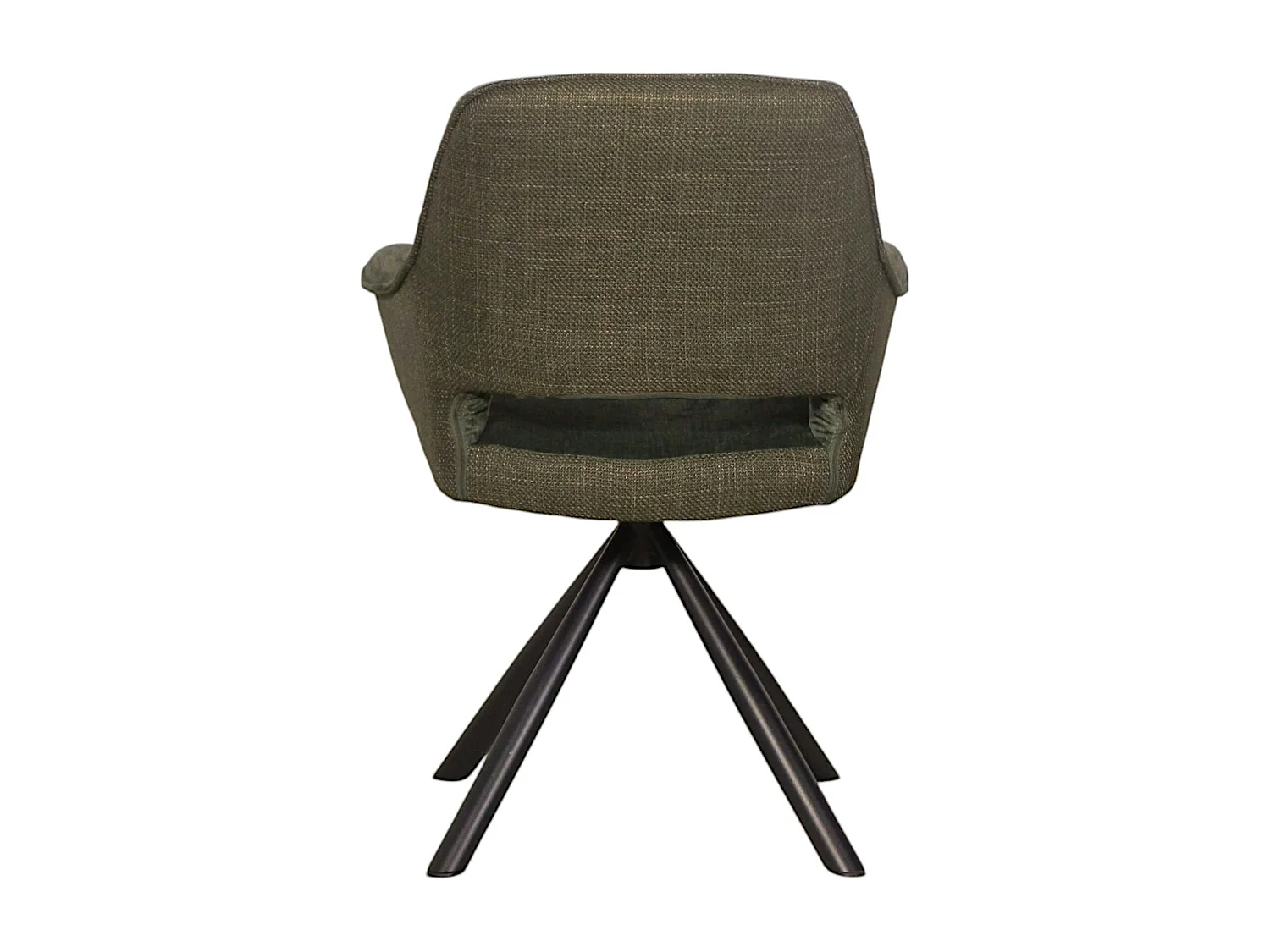 Fauteuil pivotant bi-matière, couleur verte (lot de 2) IENA